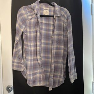 American Eagle destroyed flanel